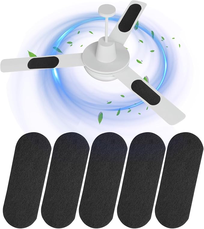 5 Pack Ceiling Fan Filters for Blades, Air Fan Filters for Ceiling Fan Blades by LBLVBNEWDFilter