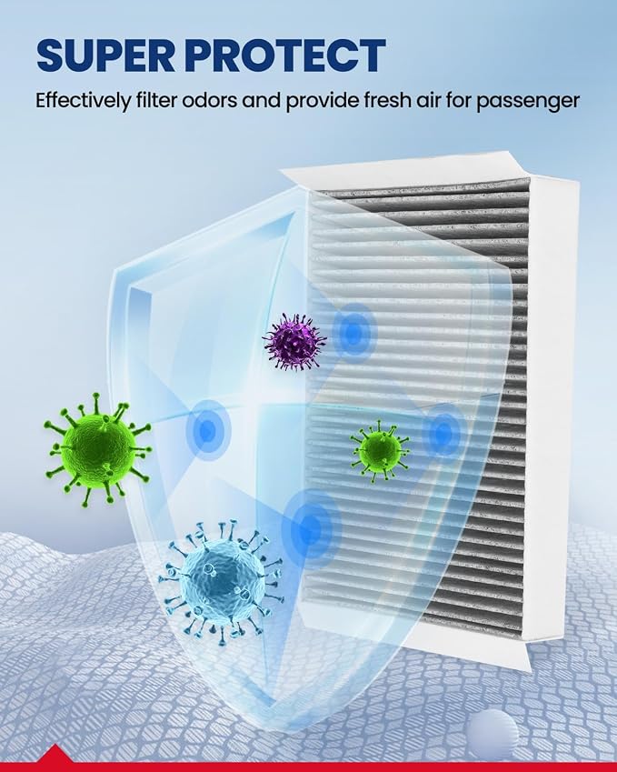 KAX HEPA Cabin Air Filter with Activated Carbon, CF12152 Replacement - Image 8