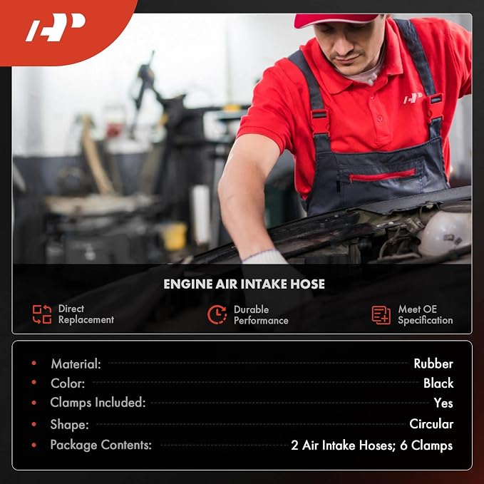 A-Premium 2 Air Intake Hose Tube Compatible - Image 2