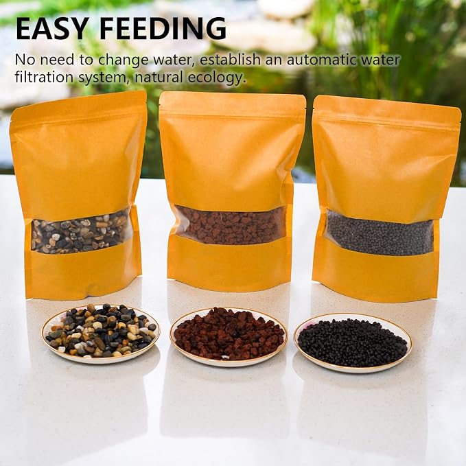 3-in-1 Low Maintenance Aquarium Filter Bio Media: Volcanic Rock, Natural Gravel - Image 6