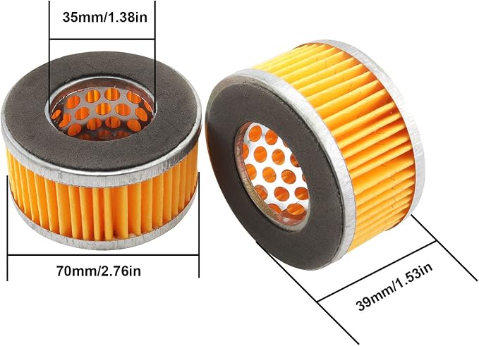2 PCS Replacement Compressor Air Filter Element Air Compressor Intake Paper - Image 2