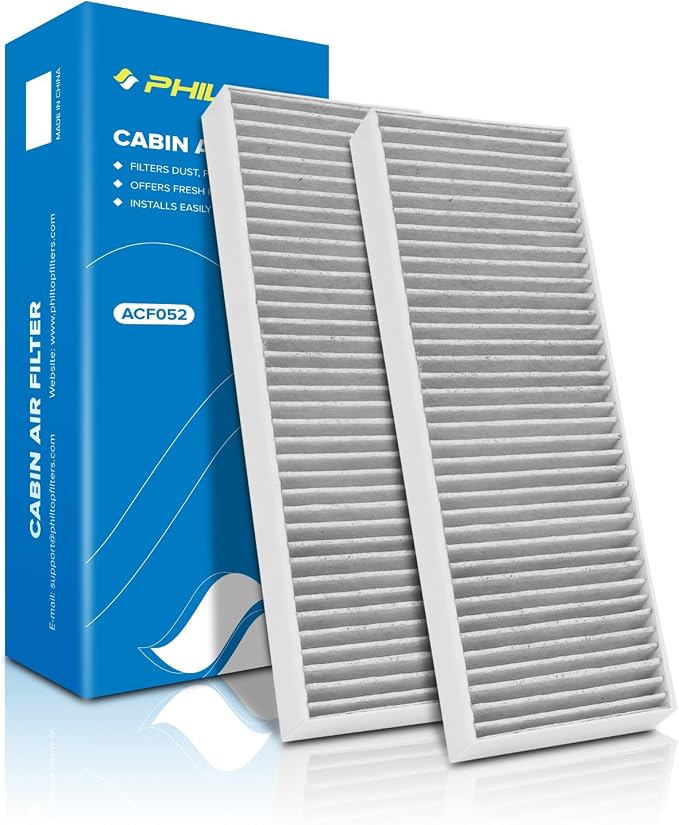 PHILTOP Cabin Air Filter w/Activated Carbon, Compatible by PHILTOP