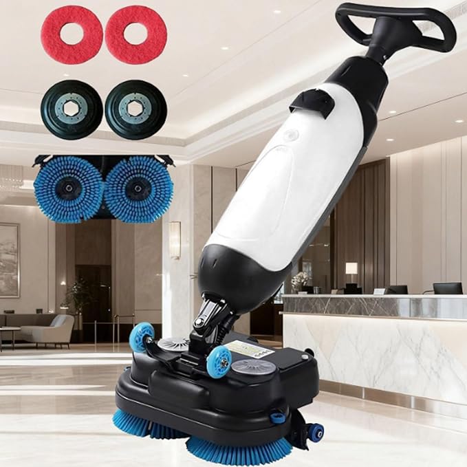 Commercial Floor Scrubber Machine Lightweight Electric Floor Cleaner by Oiyekntd