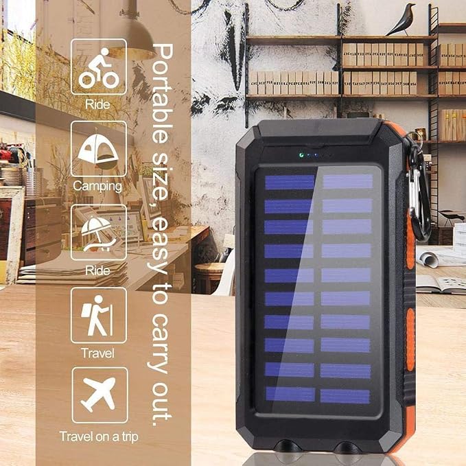 Solar Charger, 38800mAh Portable Type-C Solar Power Bank - Image 7