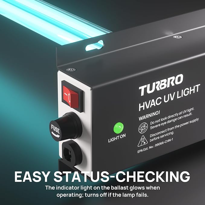 TURBRO AC 120V 36W HVAC UV Light Kit Air Purifier, ETL&CARB Certified, Comes - Image 4
