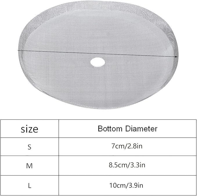 5Pcs Stainless Steel Coffee Mesh Filter, Portable Reusable Cofffe Pot Mesh - Image 2