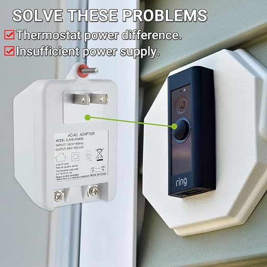 24V 830mA Plug in Thermostat and Doorbell Transformer Compatible - Image 4