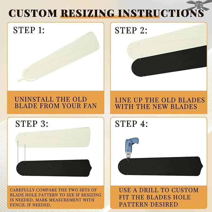 Lineshading 10 Pack 16 1/2" Replacement Fan Blades - Image 3