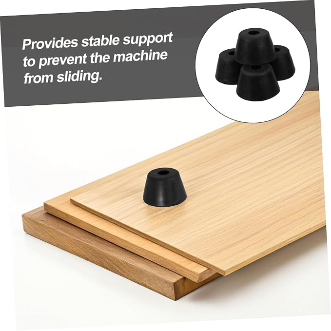 LALAFINA 4pcs Rubber Vibration Pads Pad - Image 3