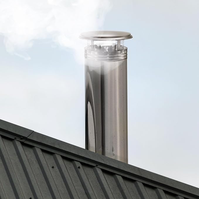 DuraVent DuraPlus 15 Inch Triple Wall Stainless Steel Round Chimney Cap - Image 7