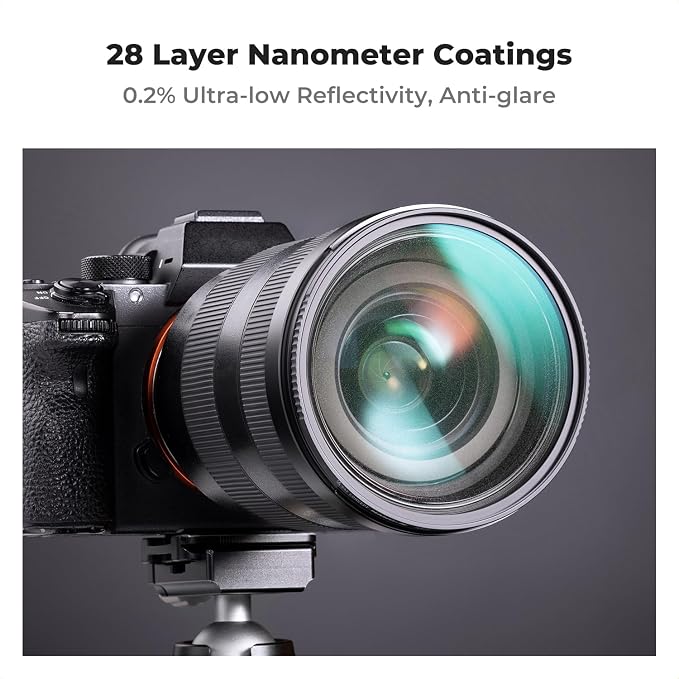 K&F CONCEPT 82mm Black Diffusion 1/4 Filter Mist Cinematic Effect Filter - Image 6