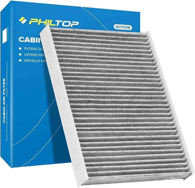 PHILTOP HEPA Cabin Air Filter w/Activated Carbon, Compatible by PHILTOP