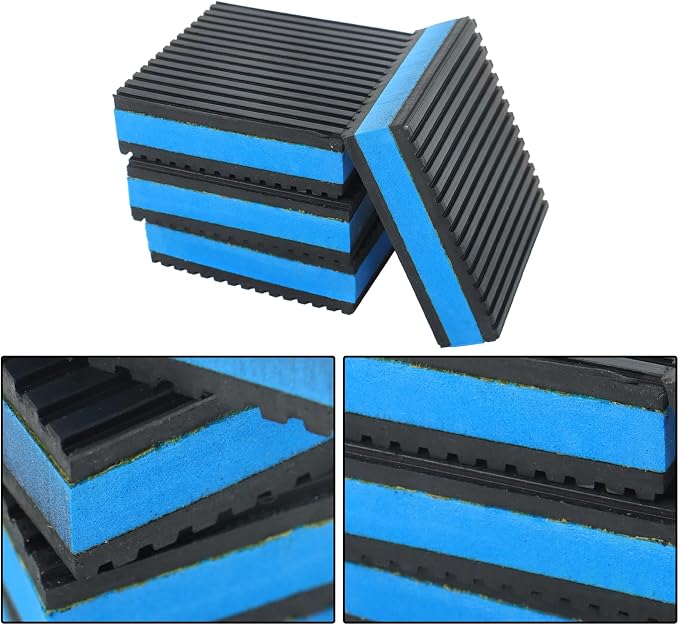 findmall 8Pcs Vibration Pads 3" X 3" X 7/8" EVA Rubber Shock Absorbing pad - Image 6