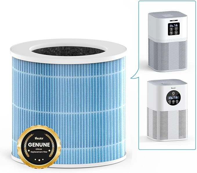 VEWIOR A1 Official Replacement H13 True HEPA Air Purifier Filter, Compatible by VEWIOR