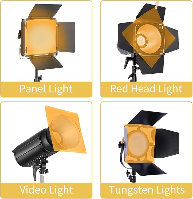 Meking 16x20 inches Lighting Gels CTO Photo Lights Gel Filters Transparent - Image 6