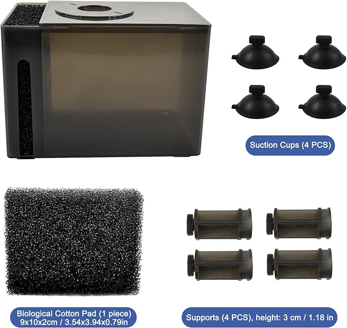 CONQUERALL Small Submersible Pump Filter Box 15×9×10, 5 cm Protective Case - Image 4