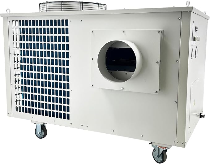 220V Industrial Air Conditioner, 61000 BTU Portable Spot Cooler, 2900m³/h Air by HQHAOTWU