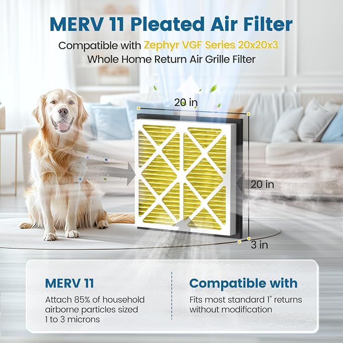 20x20x3 MERV 11 Air Filter Compatible - Image 2