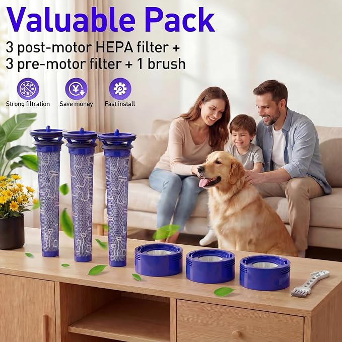 6 Pack Vacuum Filter Replacement Kit - Image 6