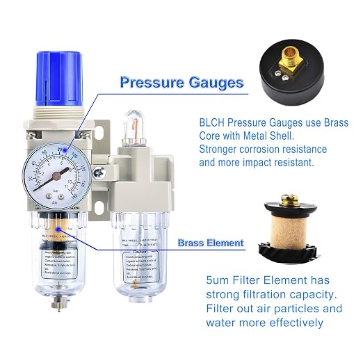 BLCH 1/4" NPT Air Compressor Water Separator - Image 3