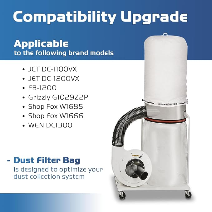 70333 Dust Collector Bag, fit for POWERTEC DC-1512, Vacuum & Dust Collector Bags - Image 4