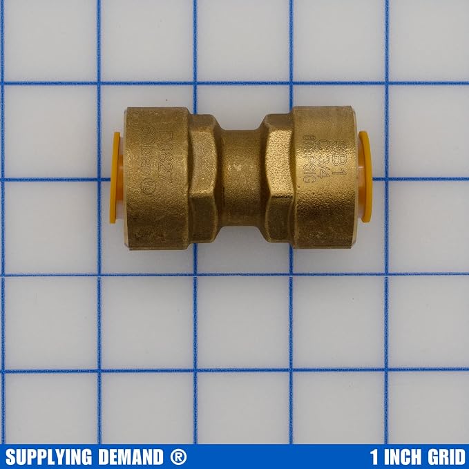 Supplying Demand SB1 3/4 Inch Quick Connect HVAC Brass Coupler Fitting - Image 2