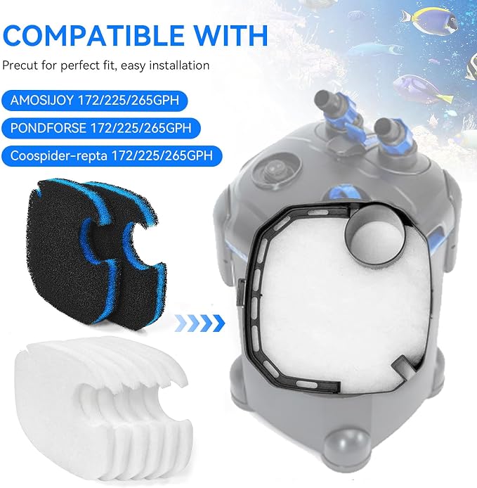 Replacement for Pondforse Canister Filter 172GPH 225GPH 264GPH Aquarium Filter - Image 2