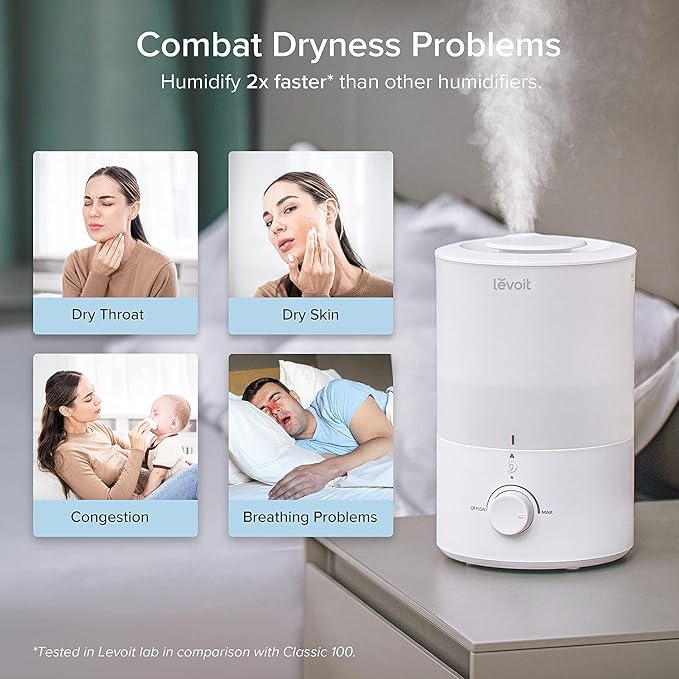 Levoit Top Fill 3L Humidifiers for Bedroom - Image 8