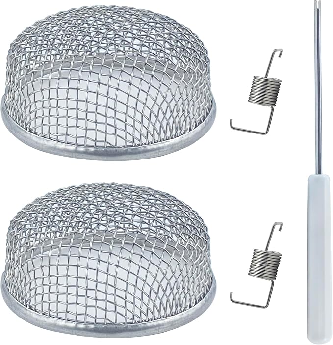2 Pack RV Flying Insect Screen Furnace Vent Cover Bug Screens, 2.8 x 1.3 Inch by Unknown