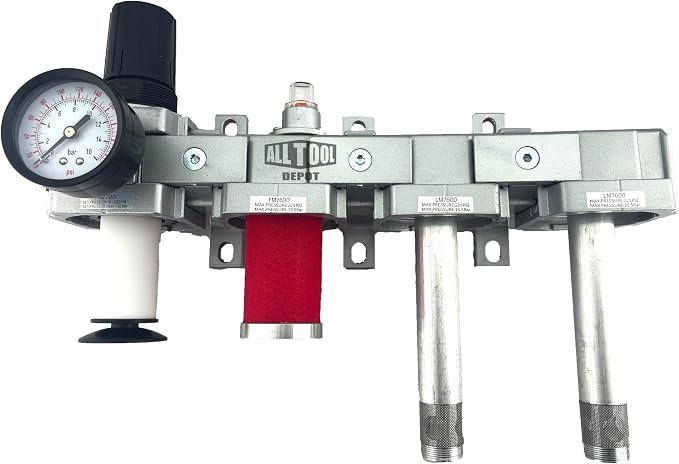 4 STAGE HEAVY DUTY INDUSTRIAL GRADE ULTRA CLEAN FILTER REGULATOR COALESCING - Image 3