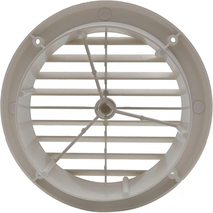 RecPro RV AC Vent 5" with Optional Charcoal Filter White - Image 6