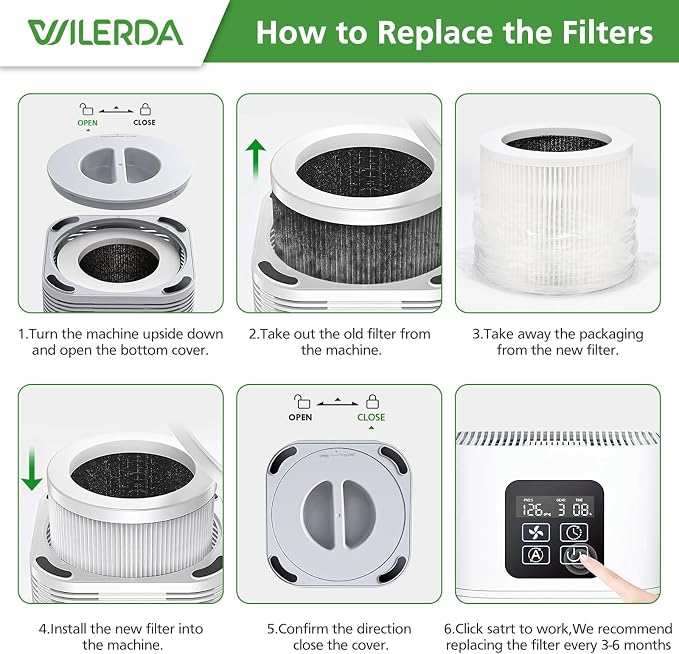 2 Pack A1 Replacement Filter Compatible - Image 7