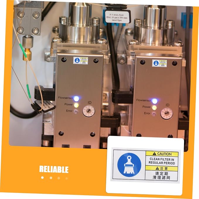 Filter Cleaning Reminder Sticker Industrial Equipment Maintenance Notice Decal - Image 5