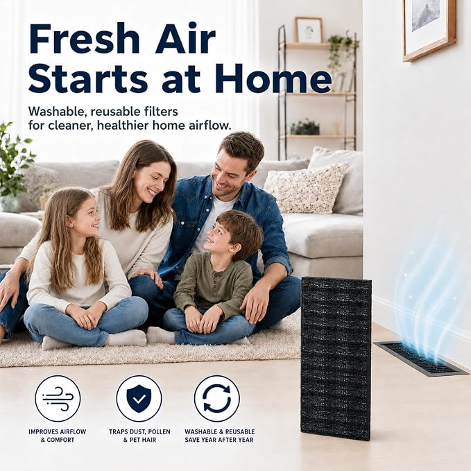 Originallife Ultra Floor Vent Register Filter, Eco-Friendly Washable lasts up - Image 8