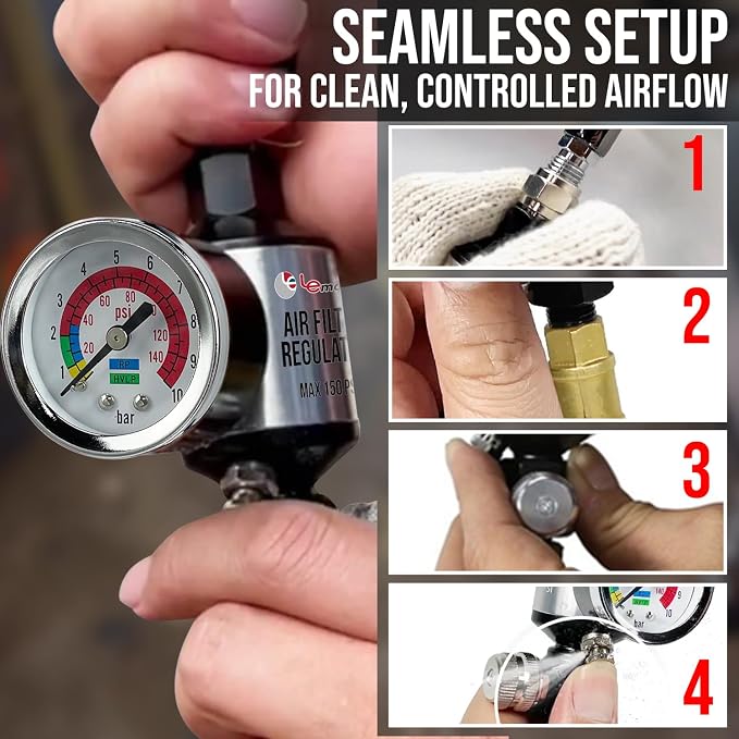LE LEMATEC Spray Gun Regulator - Image 5