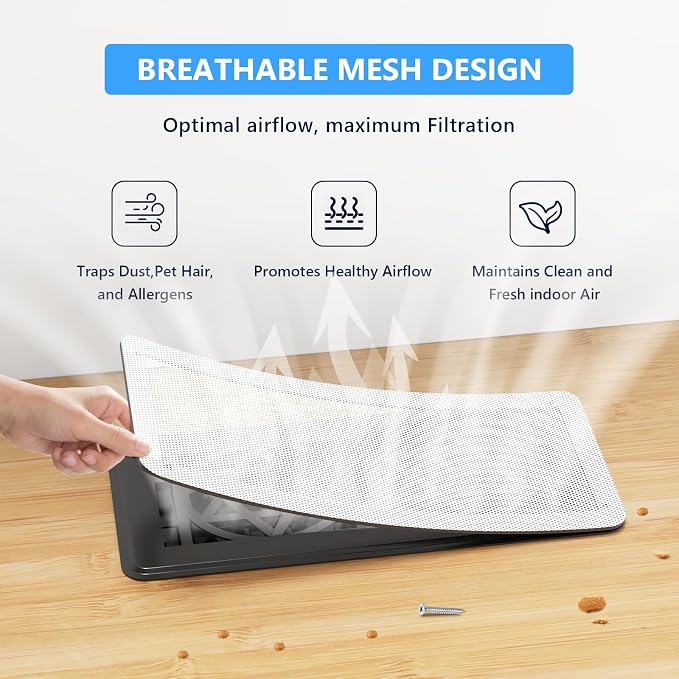Magnetic Vent Screen Mesh Covers 3 Pack -5.5x12, Air Vent Filters - Image 3