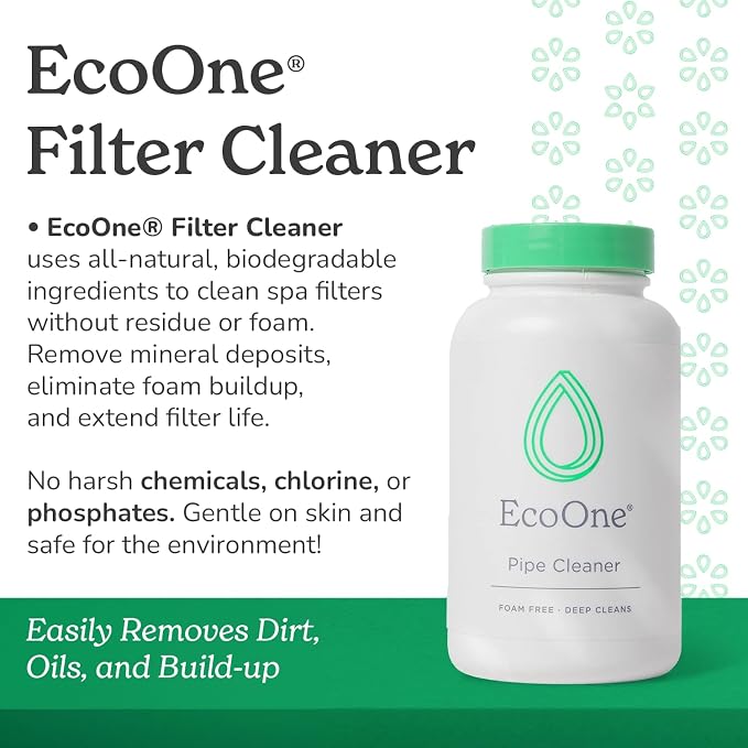 ecoone Filter Cleaner All-Natural Spa & Hot Tub Filter Cleaner | Foam-Free - Image 2