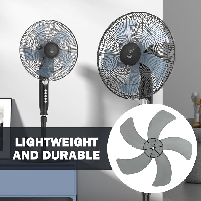 18 Inch Plastic Fan Blades Replacement – 5 Leaves Fan Blades - Image 3