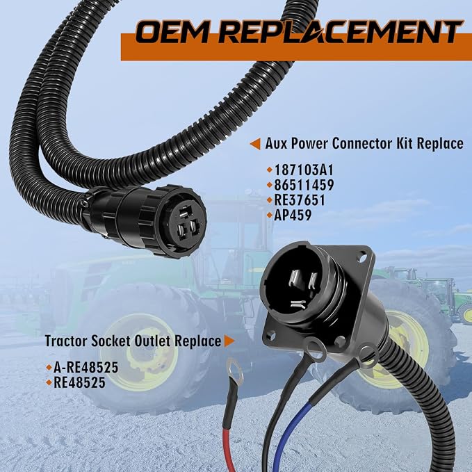 3 Pin Auxiliary Power Connector 3 Pin Auxiliary Cable Replace 187103A1 & - Image 3