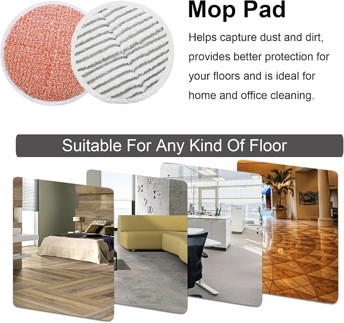 Replacement Pads for Bissell Spinwave Mop: 10 Pads for Bissell Spinwave - Image 4