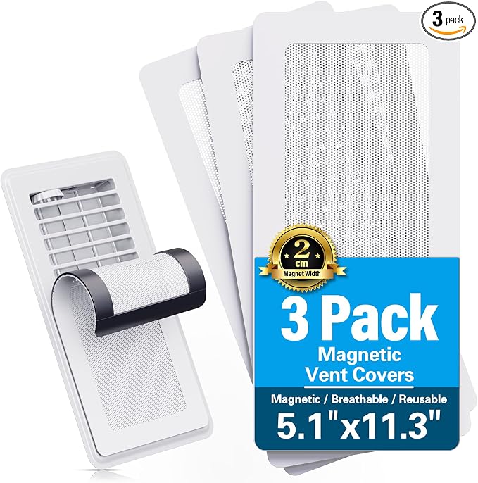 Magnetic Vent Screen Mesh Covers, Floor Vent Covers 3 Pack, by YEHANLY