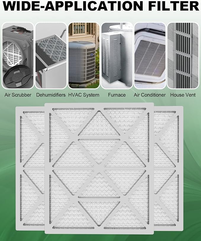 20x24x1 Air Filter 6 Pack, Durable MERV 8 Pleated Home HVAC AC Furnace Filters - Image 7
