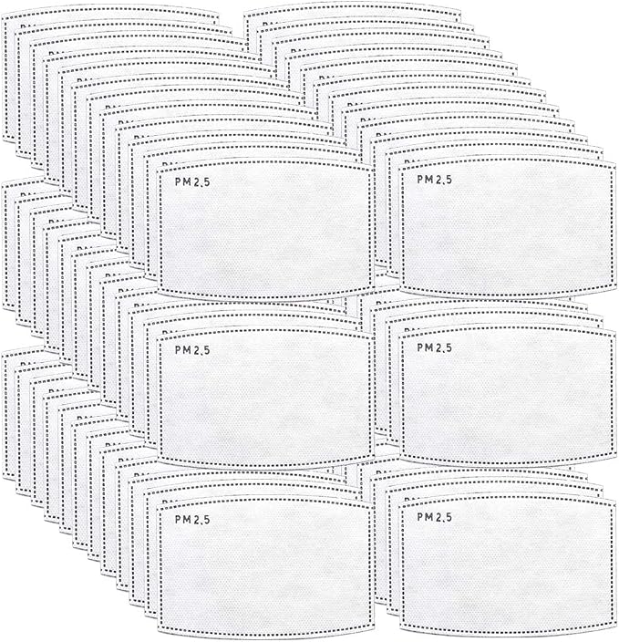 100 PCS PM2.5 Activated Carbon Face Mask Filter by Sanfiland