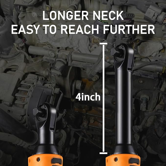 3/8" Cordless Electric Ratchet Wrench Set, 18V Power Ratchet Tool Kit - Image 2