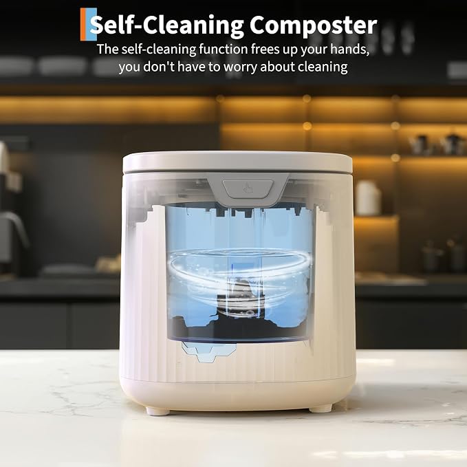 2.5L Electric Composter Countertop, 3 Modes Kitchen Smart Compost Bin - Image 4