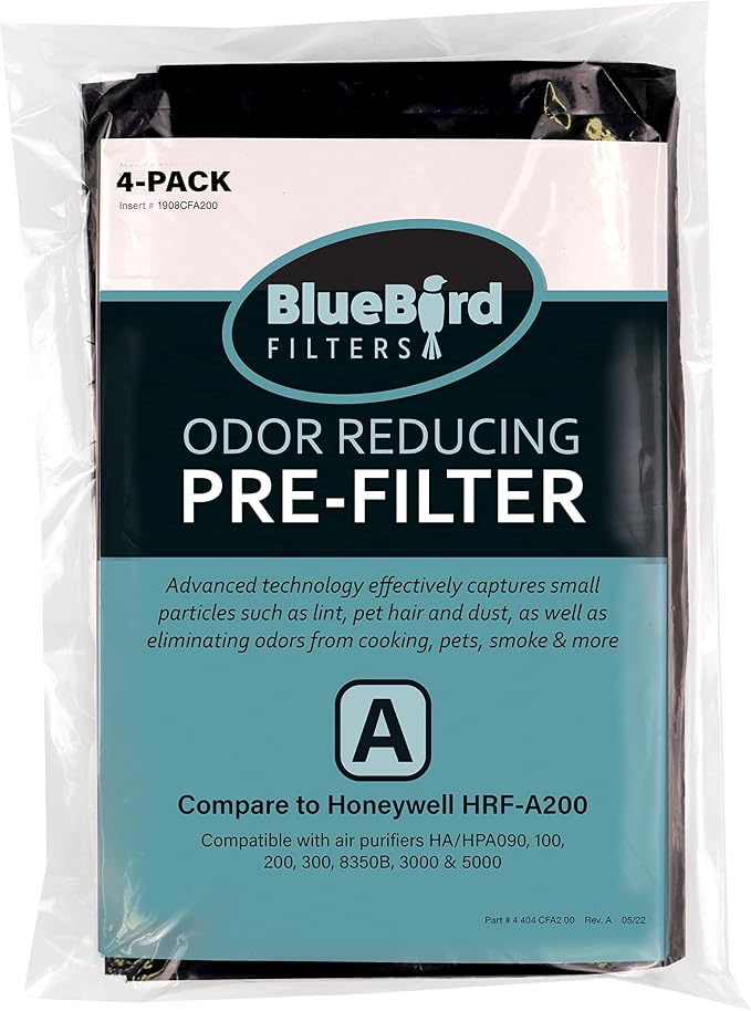 Pre-Filter A for Honeywell HPA200 and HPA5200 Series, Part# HRF-A200, 4 Pack - Image 2