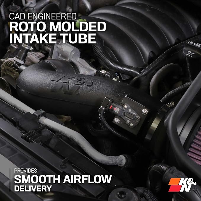K&N Cold Air Intake System: High-Flow Air Filter, Increase Performance & - Image 5