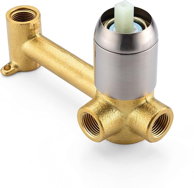 SUMERAIN Tub Faucet Brushed Nickel Wall Mount Bathtub Faucet Single Handle with Rough-in Valve