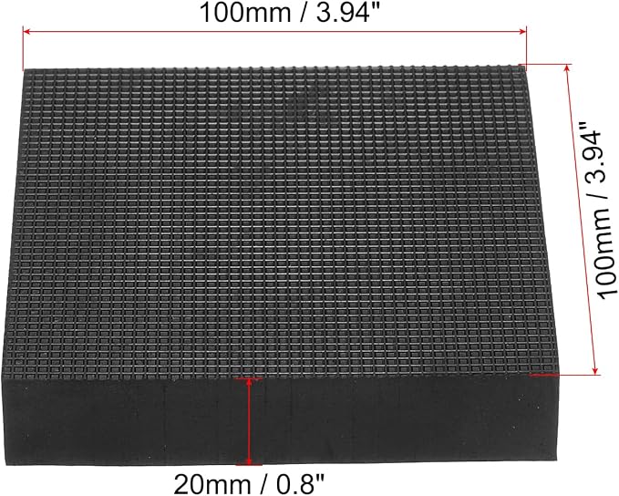 PATIKIL Rubber Anti-Vibration Pads, Air Conditioner, Air Compressor - Image 2