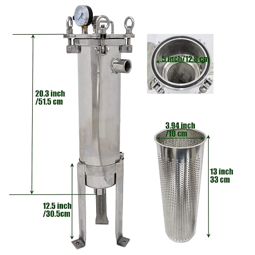 #4 Bag Filter Housing 304 Stainless Steel Filter Solid-Liquid Separation Tool - Image 2
